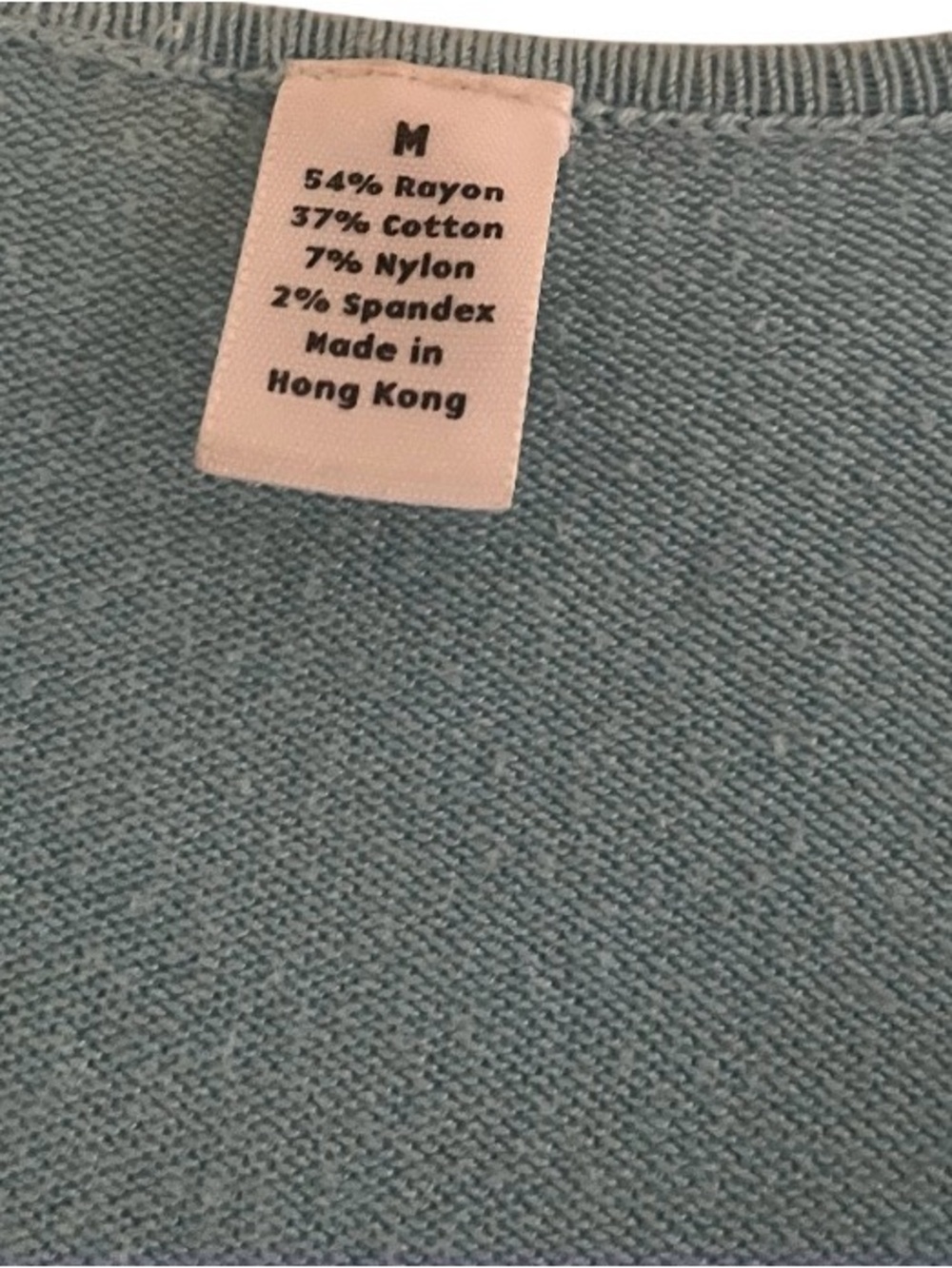 Light Blue Women's Long Sleeve V-Neck Top - Picture 2 of 8